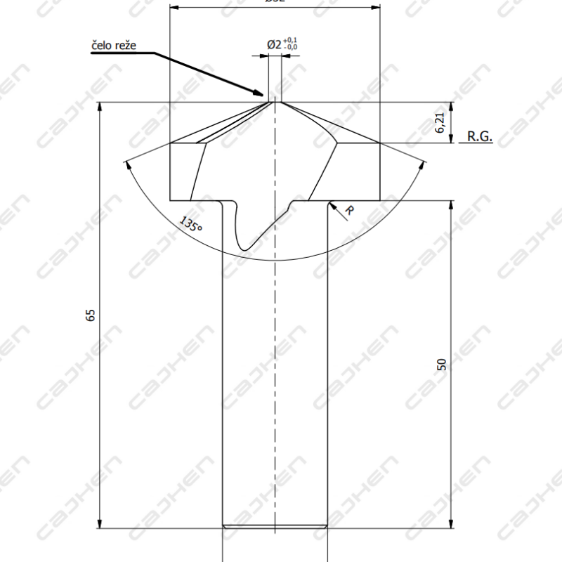 Rezkar fi2/32x6x65 135' Z=2 G3